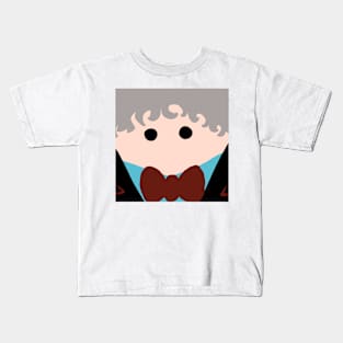 Minimalistic Third Doctor Kids T-Shirt